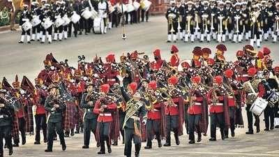 Beating Retreat is a military ceremony that possibly began in the 17th century when James II was King of England. It was intended to signal the end of battle. (Sanjeev Verma/HT Photo)