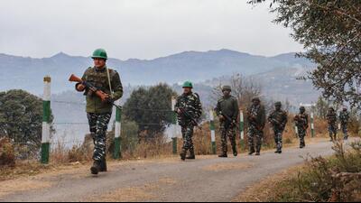 A soldier was injured in a landmine blast along the Line of Control (LoC) in Kerni sector of Poonch district on Saturday, officials said. (PTI File) A soldier was injured in a landmine blast along the Line of Control (LoC) in Kerni sector of Poonch district on Saturday, officials said. (PTI File)