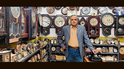 Robert Kennedy, 58, says he can trace his passion for clocks to a precious gift his grandfather once received. Robert Kennedy, 58, says he can trace his passion for clocks to a precious gift his grandfather once received.