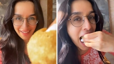 Shraddha Kapoor enjoys pani puri in new video.