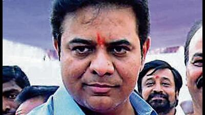 Telangana industries and information technology minister K T Rama Rao (KTR) (HT)