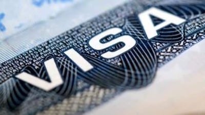 File photo of a US visa. (Courtesy issa.house.gov)