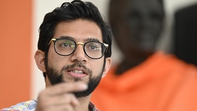 Shiv Sena (UBT) leader Aaditya Thackeray. (Anshuman Poyrekar/HT PHOTO)