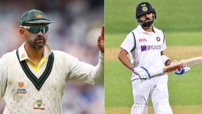 Nathan Lyon; Virat Kohli (getty images) Nathan Lyon; Virat Kohli (getty images)