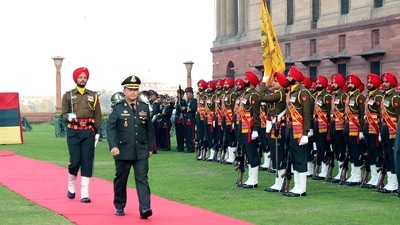 Lt General Manet was accorded a Ceremonial reception and Guard of Honour at the South Block lawns upon his visit. Lt General Manet was accorded a Ceremonial reception and Guard of Honour at the South Block lawns upon his visit.