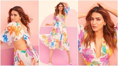Kriti Sanon is leaving no stone unturned in promoting her upcoming film Shehzada. Kriti Sanon is not just garnering a fan following through her acting skills but also her impeccable wardrobe choices and her recent pictures are a testament to this. In her latest Instagram post, the actress looks stunning in a beautiful floral midi dress. (Instagram/@Kritisanon) Kriti Sanon is leaving no stone unturned in promoting her upcoming film Shehzada. Kriti Sanon is not just garnering a fan following through her acting skills but also her impeccable wardrobe choices and her recent pictures are a testament to this. In her latest Instagram post, the actress looks stunning in a beautiful floral midi dress. (Instagram/@Kritisanon)