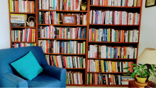 A home library.