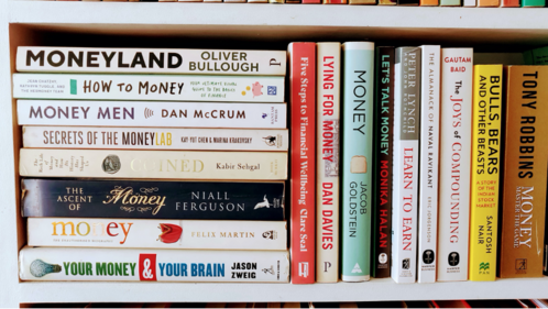 Bookshelf by subject matter.