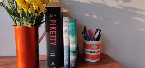 The Three-Book Shelf.