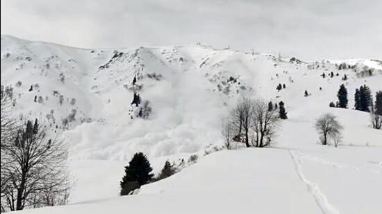 A fresh avalanche hit Gulmarg on Saturday morning, however, no loss of life or property was reported. (ANI) A fresh avalanche hit Gulmarg on Saturday morning, however, no loss of life or property was reported. (ANI)