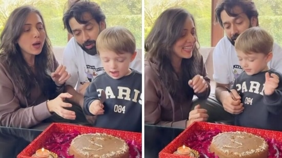 Nakuul Mehta and Jankee Parekh celebrate son Sufi's birthday. 