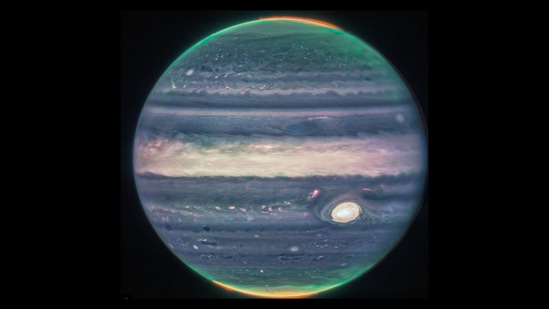 Jupiter, the ‘king’ of the solar system in a pic by Nasa.(Instagram/@nasawebb)
