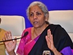 Mumbai, Feb 04 (ANI): Union Finance Minister Nirmala Sitharaman speaks during the Post-Budget press conference, in Mumbai on Saturday. (ANI Photo)
(Deepak Salvi ) Mumbai, Feb 04 (ANI): Union Finance Minister Nirmala Sitharaman speaks during the Post-Budget press conference, in Mumbai on Saturday. (ANI Photo)
(Deepak Salvi )