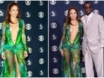 Jennifer Lopez in That Versace Dress on the 2000 Grammy Awards red carpet. Jennifer Lopez in That Versace Dress on the 2000 Grammy Awards red carpet.