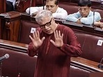 TMC MP Derek O'Brien speaks in the Rajya Sabha during the second part of Budget Session of Parliament, in New Delhi.(PTI) TMC MP Derek O'Brien speaks in the Rajya Sabha during the second part of Budget Session of Parliament, in New Delhi.(PTI)