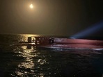 9 missing after fishing boat capsizes in South Korea. 9 missing after fishing boat capsizes in South Korea.