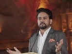 Union minister Anurag Thakur was attending a valedictory event. Union minister Anurag Thakur was attending a valedictory event.
