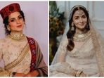 Kangana Ranaut and Alia Bhatt wore similar sarees, something the former has mentioned in her latest post. Kangana Ranaut and Alia Bhatt wore similar sarees, something the former has mentioned in her latest post.