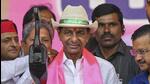 Khammam: Telangana Chief Minister K Chandrashekar Rao with Delhi Chief Minister Arvind Kejriwal, at the BRS (Bharat Rashtra Samithi) party's rally, in Khammam, Wednesday, Jan. 18, 2023. (PTI Photo) (PTI01_18_2023_000407A) (PTI) Khammam: Telangana Chief Minister K Chandrashekar Rao with Delhi Chief Minister Arvind Kejriwal, at the BRS (Bharat Rashtra Samithi) party's rally, in Khammam, Wednesday, Jan. 18, 2023. (PTI Photo) (PTI01_18_2023_000407A) (PTI)