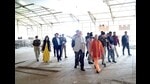 Uttar Pradesh chief minister Yogi Adityanath inspecting UPGIS 2023 venue in Lucknow. (Sourced) Uttar Pradesh chief minister Yogi Adityanath inspecting UPGIS 2023 venue in Lucknow. (Sourced)