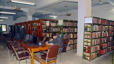 A view of Satish Chandra Dhawan Government College library in Ludhiana. (Harvinder Singh/HT) A view of Satish Chandra Dhawan Government College library in Ludhiana. (Harvinder Singh/HT)