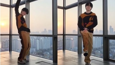 BTS' Jimin danced to a medley of old songs of the group. BTS' Jimin danced to a medley of old songs of the group.