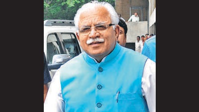 Haryana CM Manohar Lal Khattar also announced giving the benefit of the ‘mahagram yojana’ to Kurana village. (HT File) Haryana CM Manohar Lal Khattar also announced giving the benefit of the ‘mahagram yojana’ to Kurana village. (HT File)