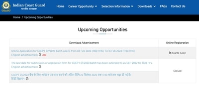 Apply for 255 Navik posts from tomorrow Apply for 255 Navik posts from tomorrow