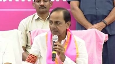 KCR said BRS aims to change the water policy of the country. No two states should be fighting for river waters, KCR said.