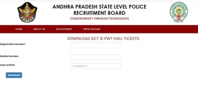 AP SI admit card released at slprb.ap.gov.in, get link to download hall ticket
