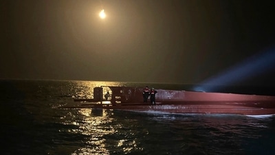 9 missing after fishing boat capsizes in South Korea. (AP)