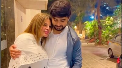 Rakhi Sawant and Adil Khan Durrani during better times. Rakhi Sawant and Adil Khan Durrani during better times.