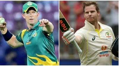 Jonty Rhodes and Steve Smith Jonty Rhodes and Steve Smith