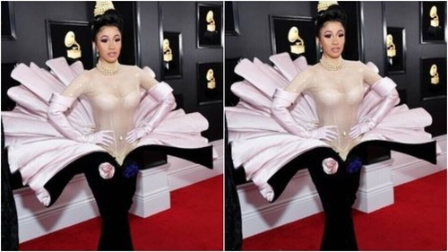 Cardi B's Grammy look. (Pinterest) Cardi B's Grammy look. (Pinterest)