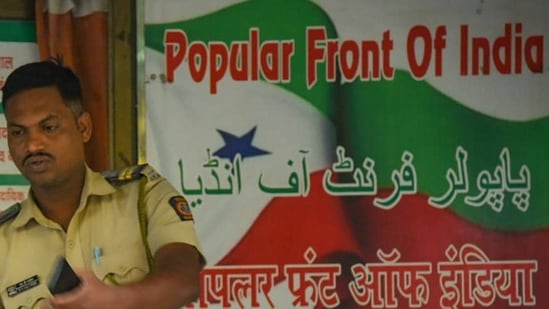 Two PFI members were arrested in Madhya Pradesh capital Bhopal on Saturday while the third one was arrested after being brought on production warrant from Aurangabad in Maharashtra. (PTI/representative image) Two PFI members were arrested in Madhya Pradesh capital Bhopal on Saturday while the third one was arrested after being brought on production warrant from Aurangabad in Maharashtra. (PTI/representative image)
