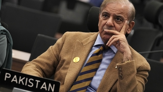 Muhammad Shehbaz Sharif, Pakistan PM, listens to speeches at the COP27 U.N. Climate Summit, 2022. (AP)