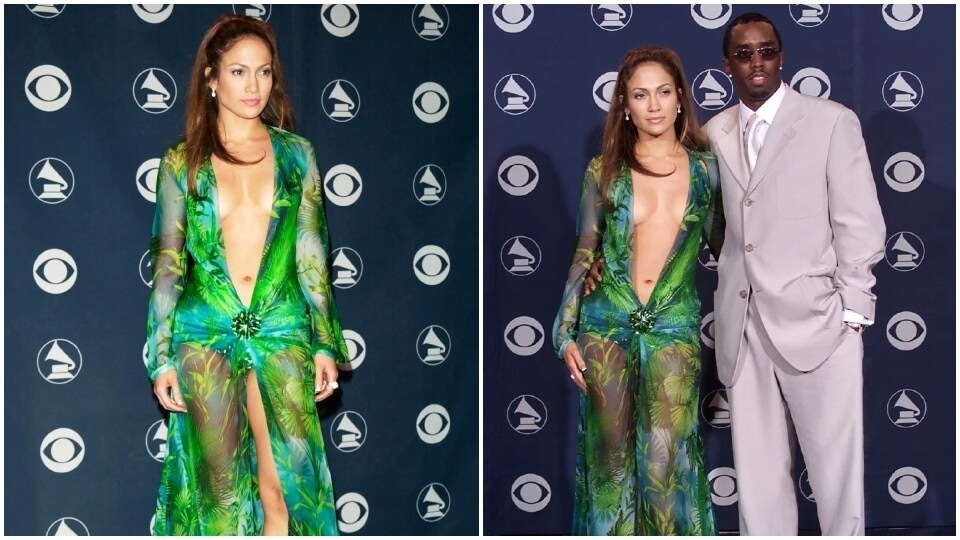 jlo grammy dress green JESSICA GUIPURE LACE AND SILK GOWN IN GREEN | CULT MIA