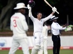 West Indies batsman Tagenarine Chanderpaul celebrates after scoring 100 runs (AP) West Indies batsman Tagenarine Chanderpaul celebrates after scoring 100 runs (AP)