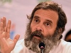 Rahul Gandhi's dig at PM Modi over Adani issue(AFP) Rahul Gandhi's dig at PM Modi over Adani issue(AFP)
