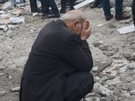 A man reacts as people search for survivors in Diyarbakir after a 7.8-magnitude earthquake struck the country's south-east on Monday. (AFP) A man reacts as people search for survivors in Diyarbakir after a 7.8-magnitude earthquake struck the country's south-east on Monday. (AFP)