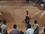 Kalaburagi Police shoots at man threatening to attack public with knives | Watch Kalaburagi Police shoots at man threatening to attack public with knives | Watch