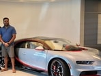 Mayur Shree has posted multiple pictures and videos of his Bugatti Chiron on social media. (Credits; Instagram/mayurshree)