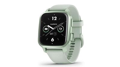 It isn’t the largest, but the 1.4-inch OLED display is the highlight of this smartwatch. (Garmin)