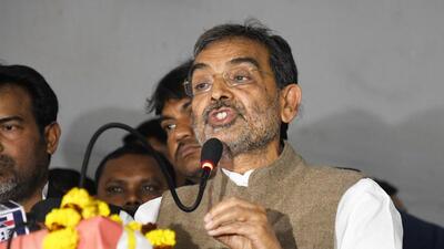 Janata Dal (United) leader Upendra Kushwaha. (HT PHOTO)
