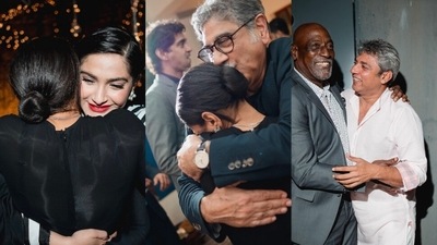 Masaba Gupta's new post features Sonam Kapoor, stepdad Vivek Mehra and father Vivian Richards. Masaba Gupta's new post features Sonam Kapoor, stepdad Vivek Mehra and father Vivian Richards.
