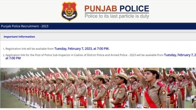 Punjab Police recruitment 2023: Apply for SI vacancies from Feb 7 Punjab Police recruitment 2023: Apply for SI vacancies from Feb 7