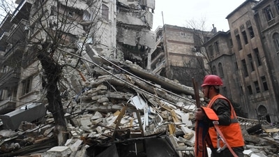 Turkish military sets up air aid corridor to earthquake zone. (AFP) Turkish military sets up air aid corridor to earthquake zone. (AFP)