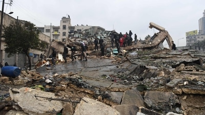 The quake, which hit in the early darkness of a winter morning, was also felt in Cyprus and Lebanon. (AFP) The quake, which hit in the early darkness of a winter morning, was also felt in Cyprus and Lebanon. (AFP)