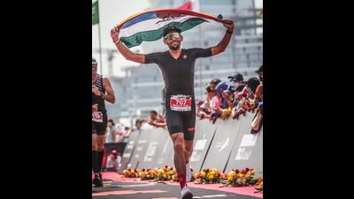 Shahbaz Singh Samra, 31, who had taken up running only for fitness in 2017, is now gearing up the Full Ironman event in Taupo, New Zealand, next month. (HT file photo) Shahbaz Singh Samra, 31, who had taken up running only for fitness in 2017, is now gearing up the Full Ironman event in Taupo, New Zealand, next month. (HT file photo)