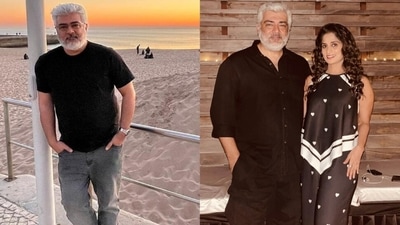 Ajith's wife Shalini has shared photos of her husband. Ajith's wife Shalini has shared photos of her husband.